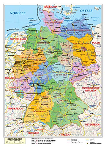 Cartina Geografica In Lingua Deutschland